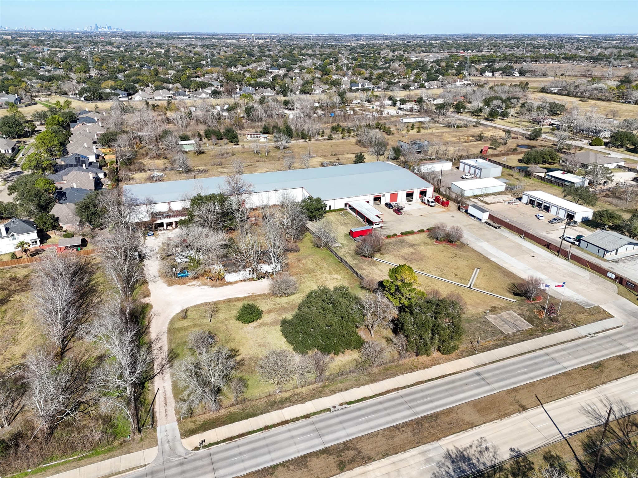 8879 Bailey Road Pearland, TX 77578 - Photo 6 of 17 an aerial view of a residential houses and city view