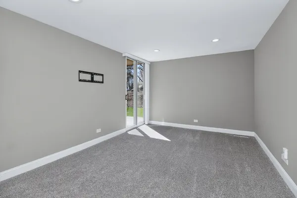 a view of an empty room