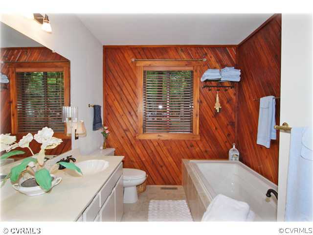 3181 East Brigstock Road Midlothian, VA 23113 - Photo 8 of 16 a bathroom with a sink mirror and tub
