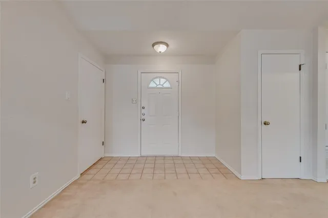 a view of an empty room