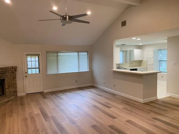 wooden floor in an empty room