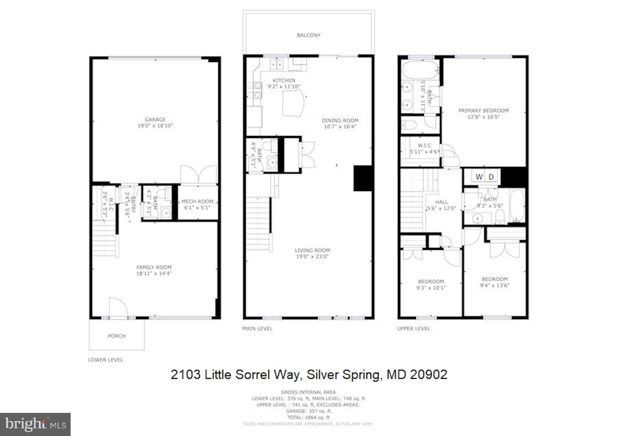 2103 Little Sorrel Way Silver Spring, MD 20902 - Photo 20 of 20 Floorplan