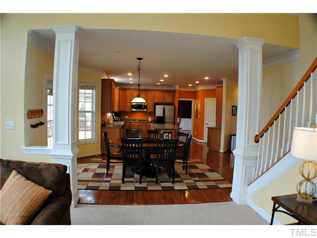2511 Treen Street Raleigh, NC 27614 - Photo 8 of 25 View from family room to kitchen and breakfast area.