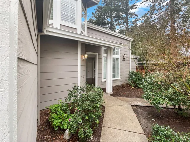 a house with a garden space