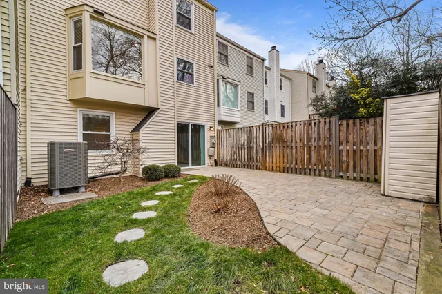 a backyard of a house