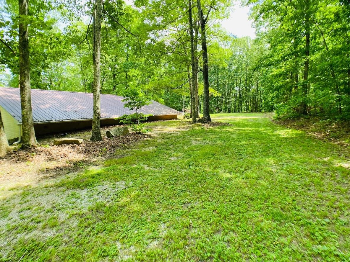1034 Star Point Road Jamestown, TN 38556 - Photo 11 of 35 a view of a backyard with a wooden fence