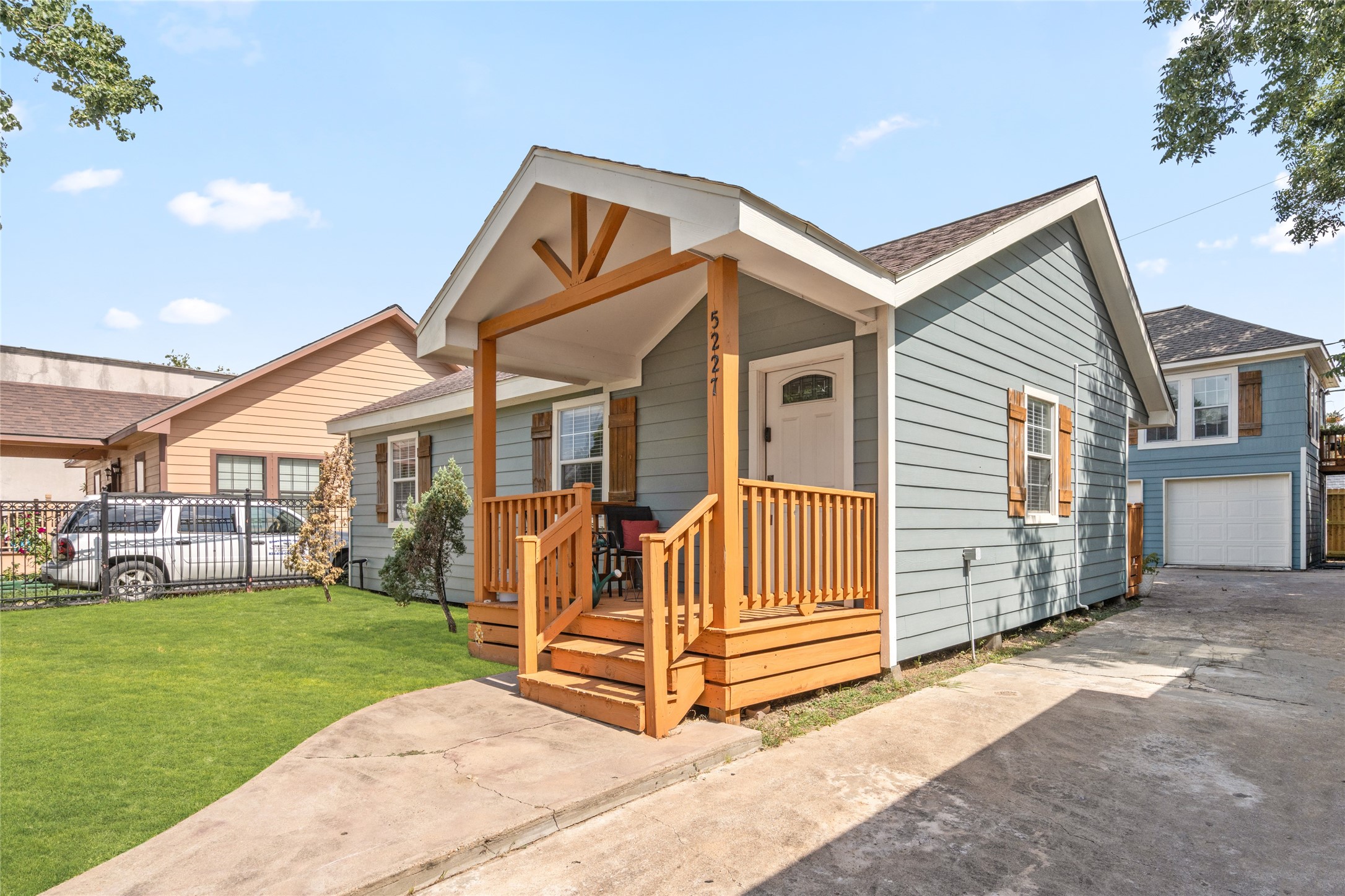 5227 Lawndale Street Houston, TX 77023 - Photo 2 of 32 a view of a house with a yard