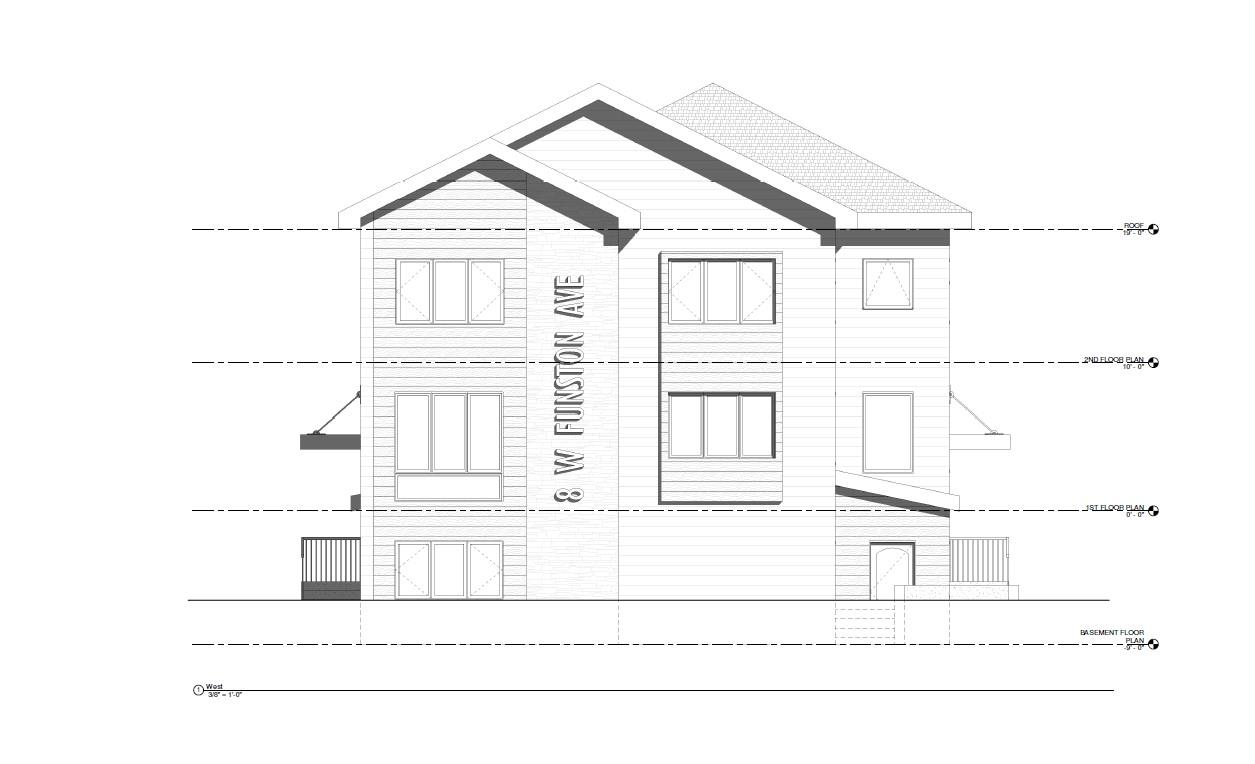 8 West Funston Avenue Spring Valley, NY 10977 - Photo 2 of 9 a black and white photo of a living room