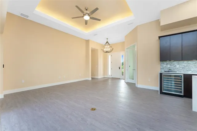 a kitchen with a stove microwave and refrigerator