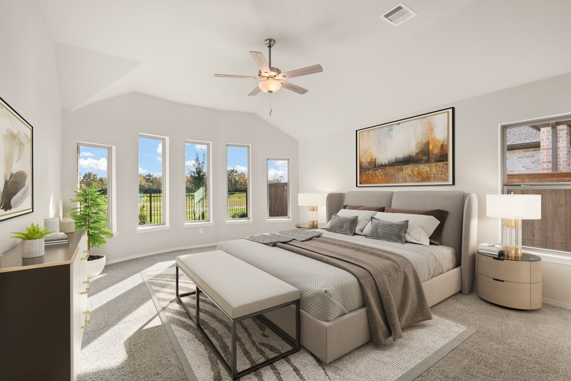 9170 Grand Jubilee Drive Montgomery, TX 77316 - Photo 4 of 18 a bedroom with a large bed and a large window