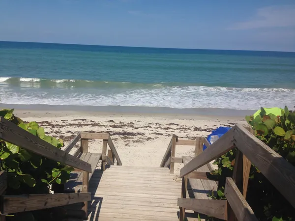 a view of an ocean beach
