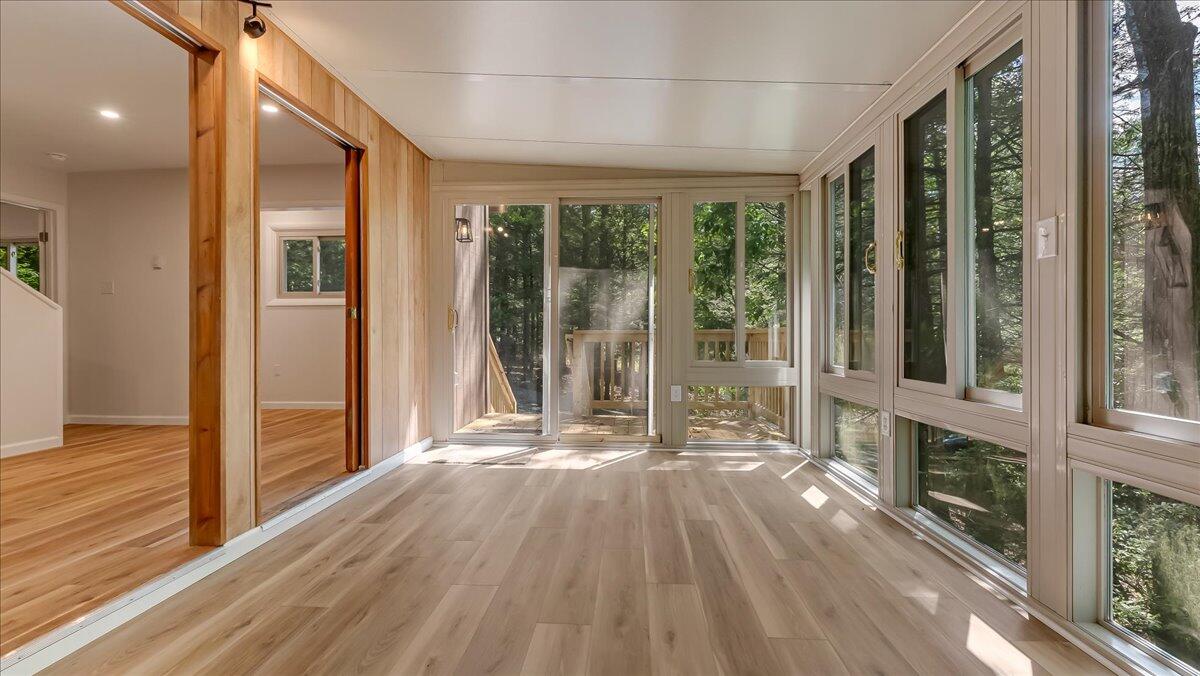 169 Sportsmen Drive Cresco, PA 18326 - Photo 33 of 61 a view of outdoor space with wooden floor and windows