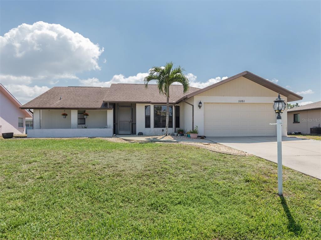 Lovely home with a two car garage.