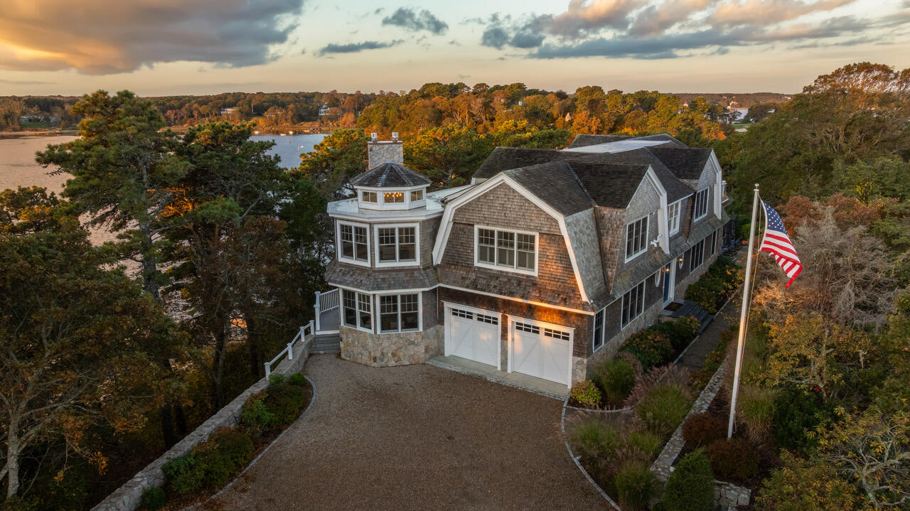 558 Fox Hill Road Chatham, MA 02633 - Photo 37 of 39 an aerial view of a house with a yard