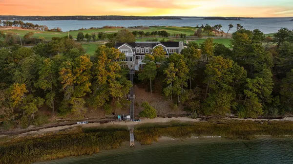 a view of lake and mountain