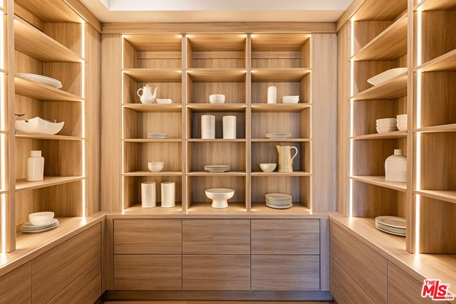 a view of entryway and workspace