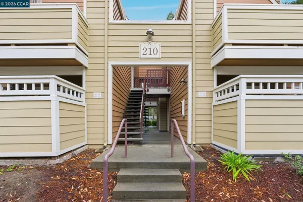 a front view of a house with entryway
