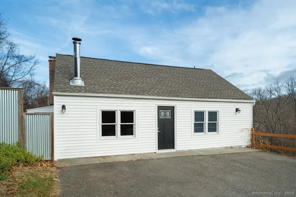 a front view of a house