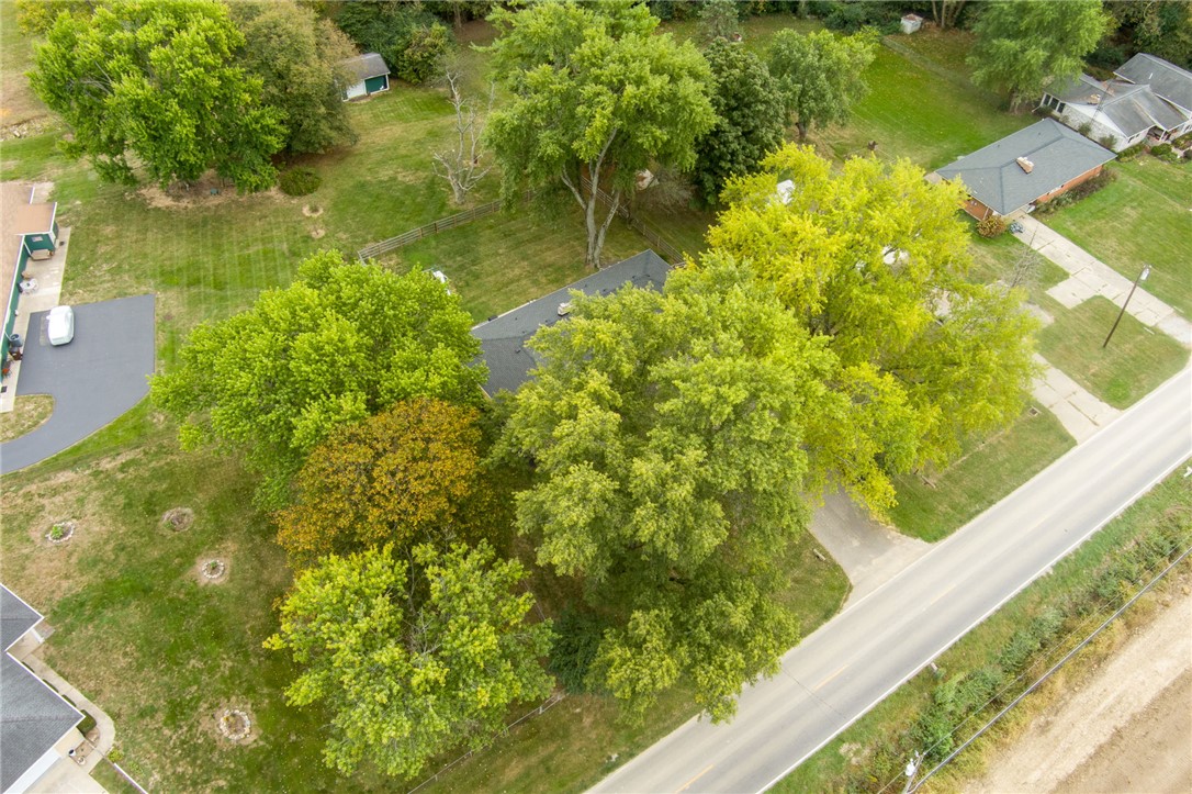 6950 Red Lion 5 Points Road Springboro, OH 45066 - Photo 78 of 78 An aerial view captures the lush landscape surrounding this inviting property, offering a serene escape.