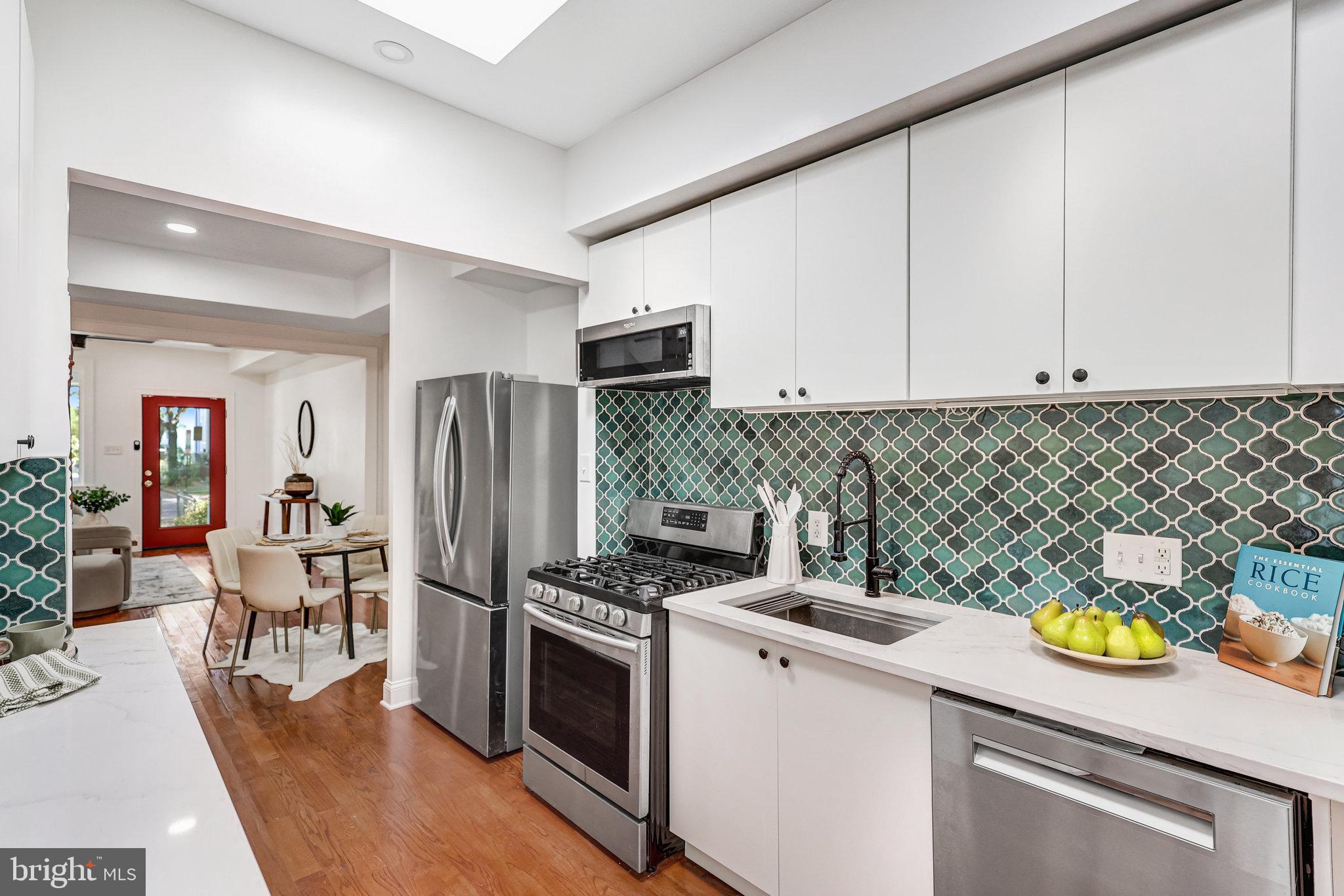 Bright, updated kitchen with efficient layout.