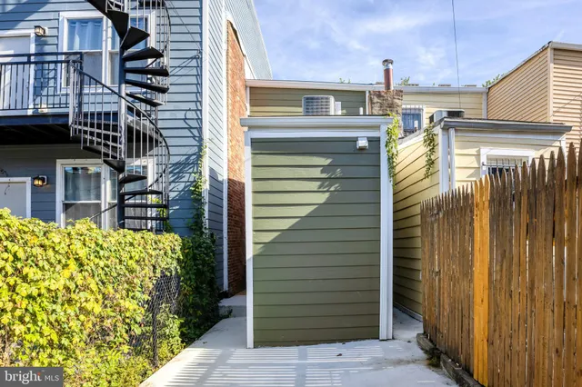 a view of a house with a door