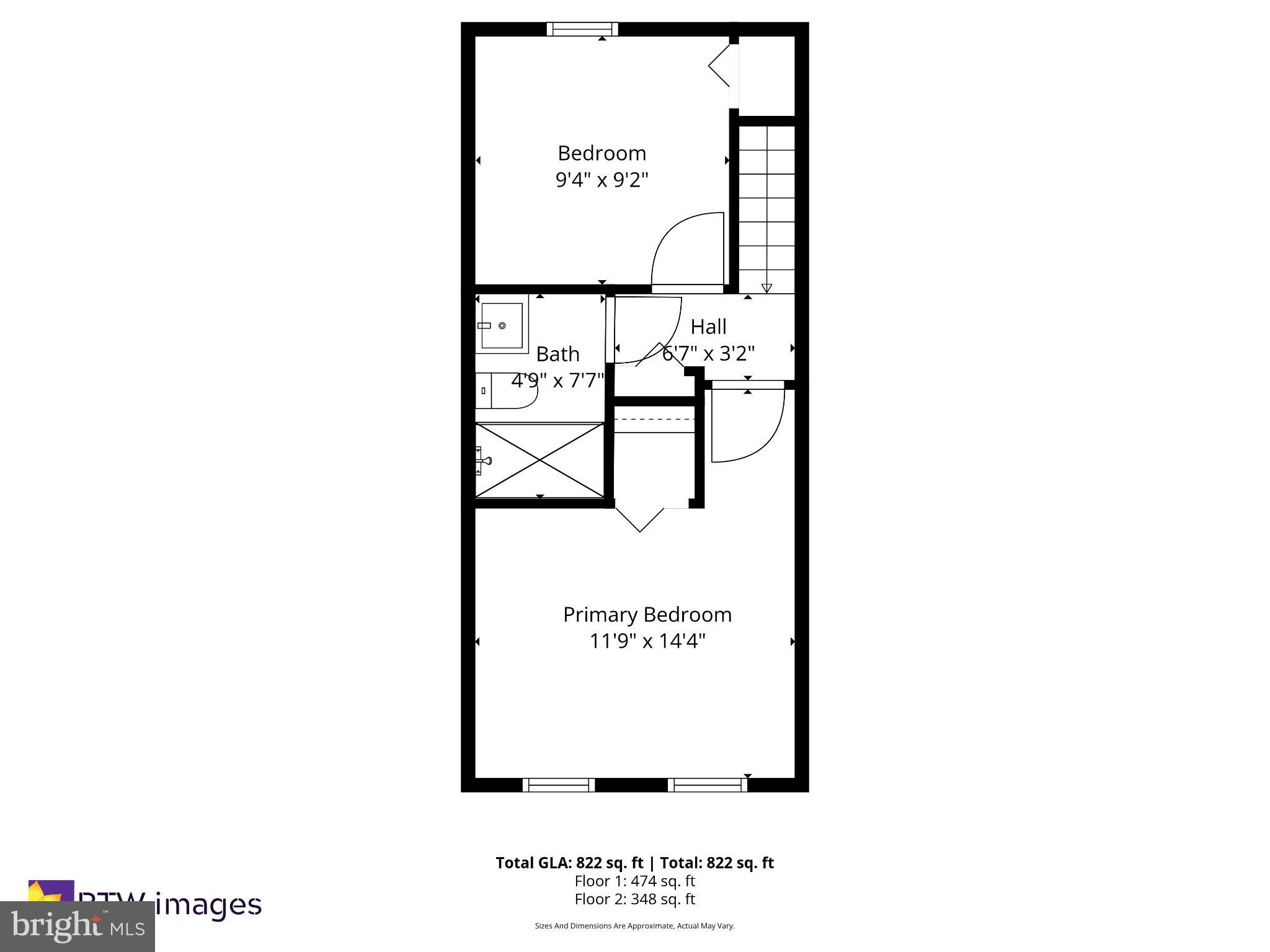 1113 Holbrook Terrace Northeast Washington, DC 20002 - Photo 28 of 28 Upper Level Layout