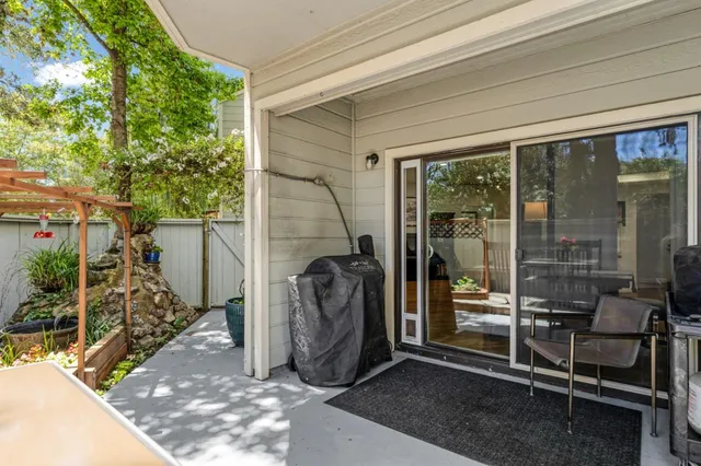 a view of a entryway door front of house
