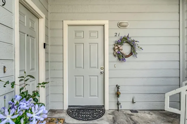 a front view of a house