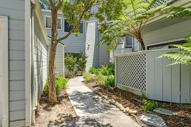 a house view with a garden
