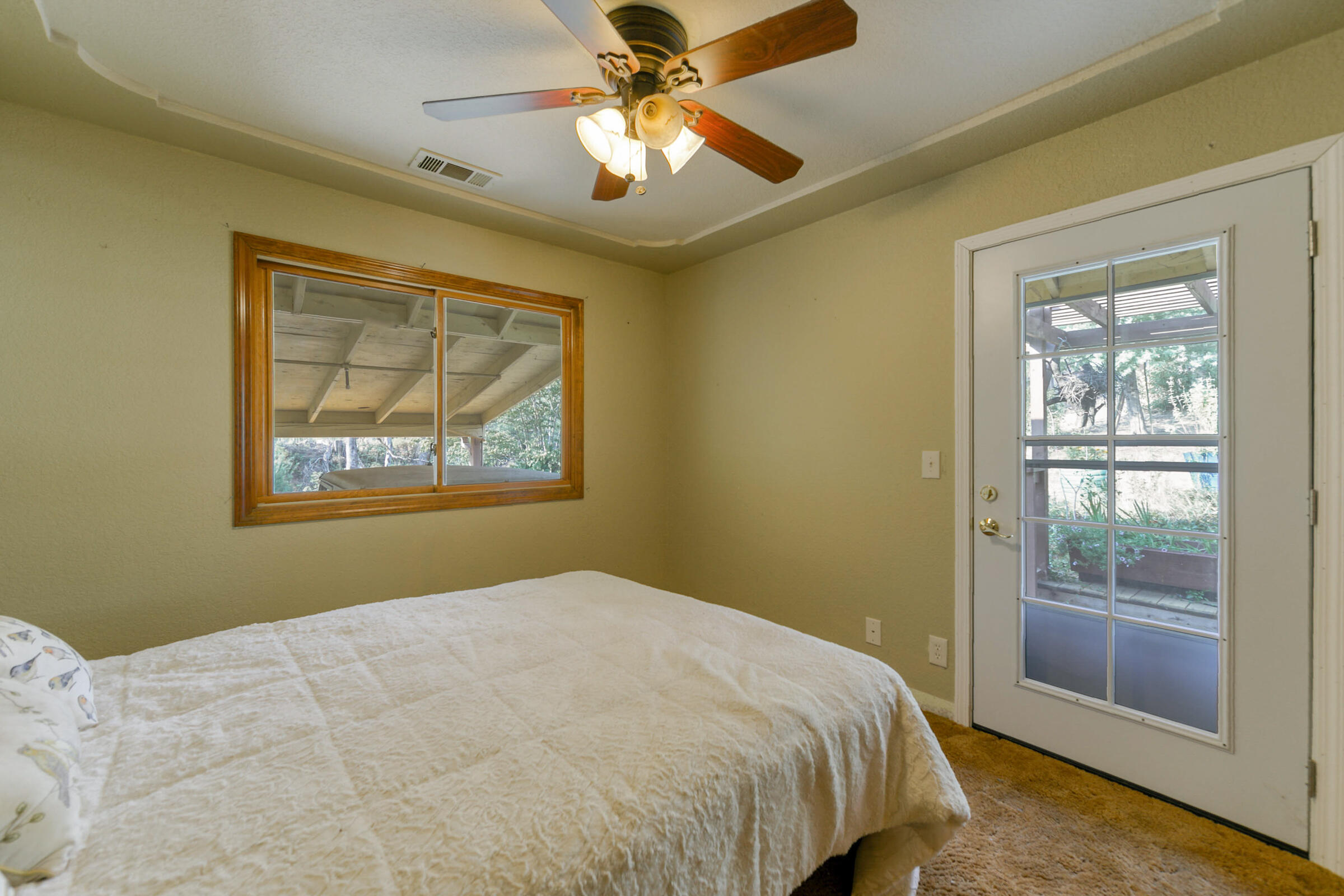 15025 Miners Gulch Road Shasta, CA 96087 - Photo 26 of 47 third bedroom with French door