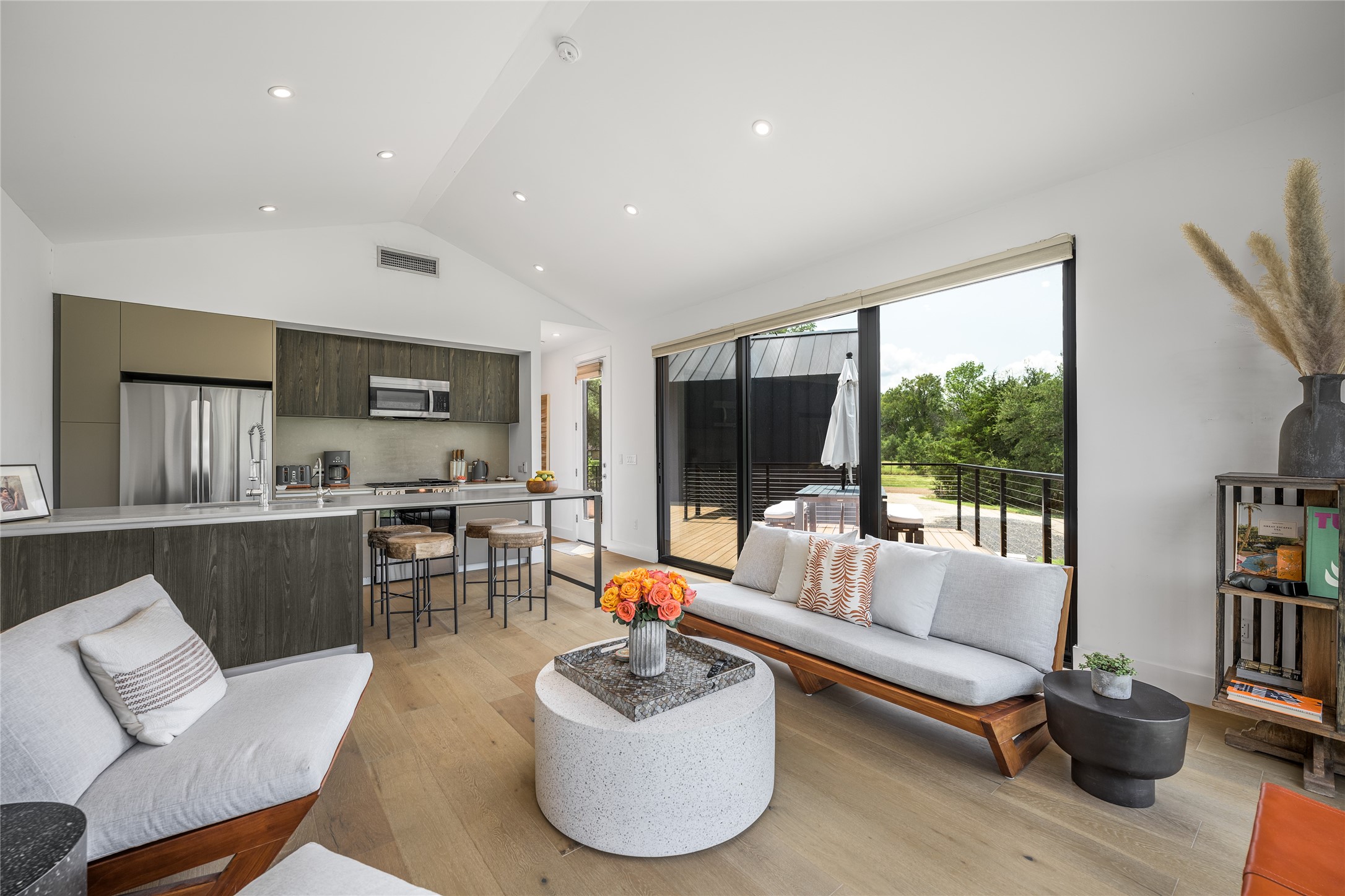 8390 Schuster Road Ledbetter, TX 78946 - Photo 5 of 27 a living room with furniture and a large window