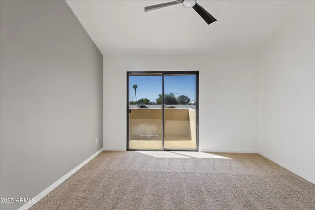 a view of a room with a empty space