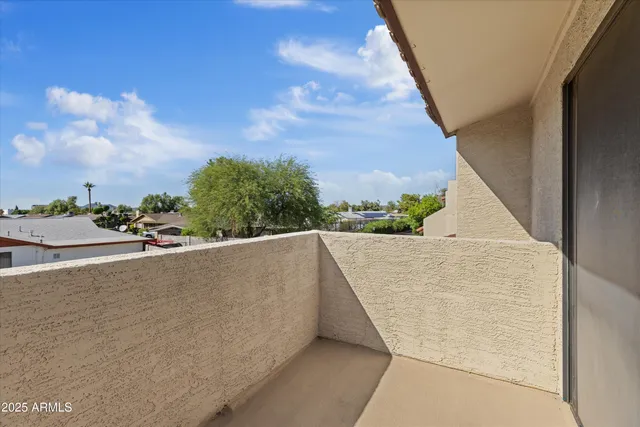 a view of balcony with outdoor space