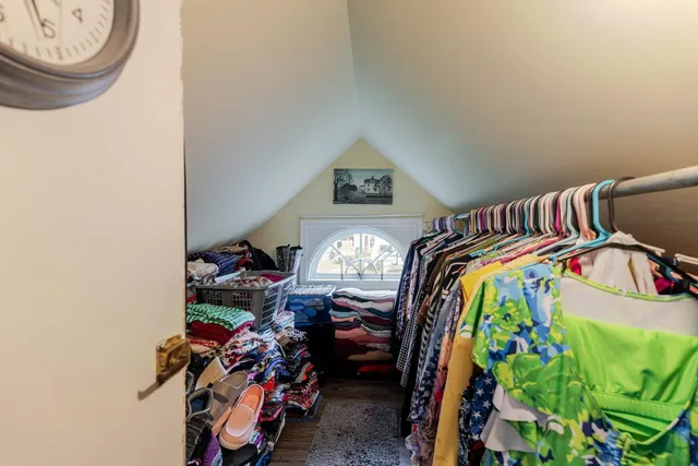 a view of a garage with stuff