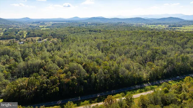 a view of a lush green hillside and a houses