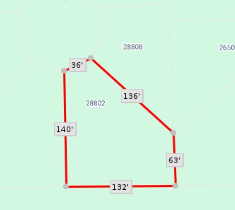 Property backs up to a ranch.