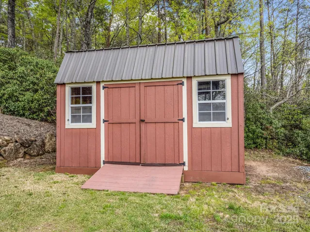 a backyard of a house