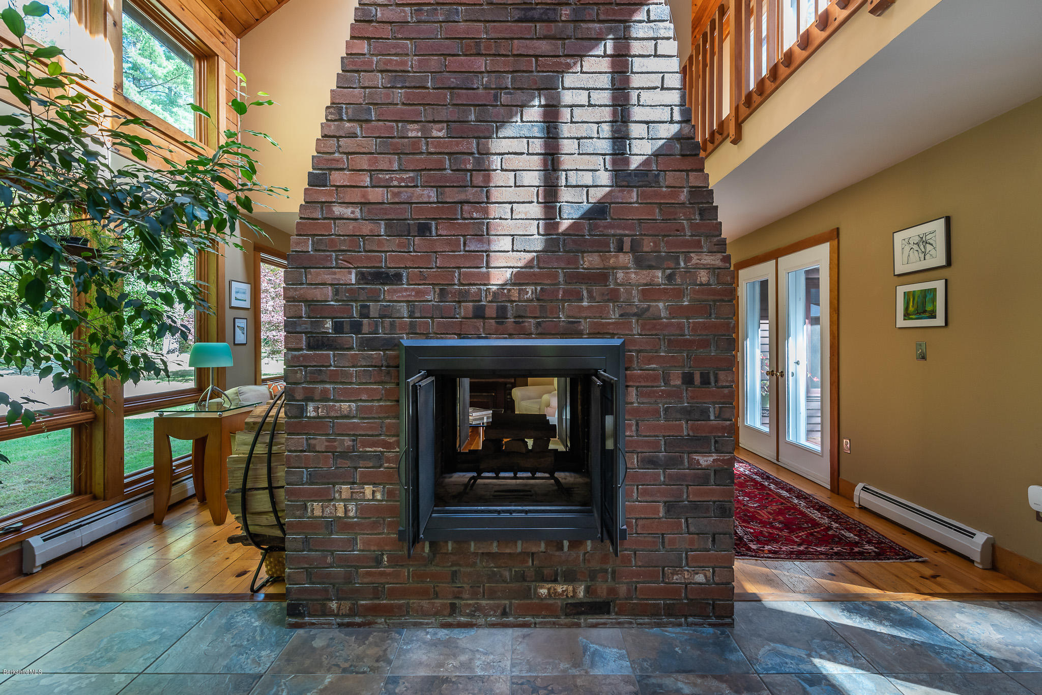 235 Long Pond Road Great Barrington, MA 01230 - Photo 17 of 43 Double-Sided Fireplace