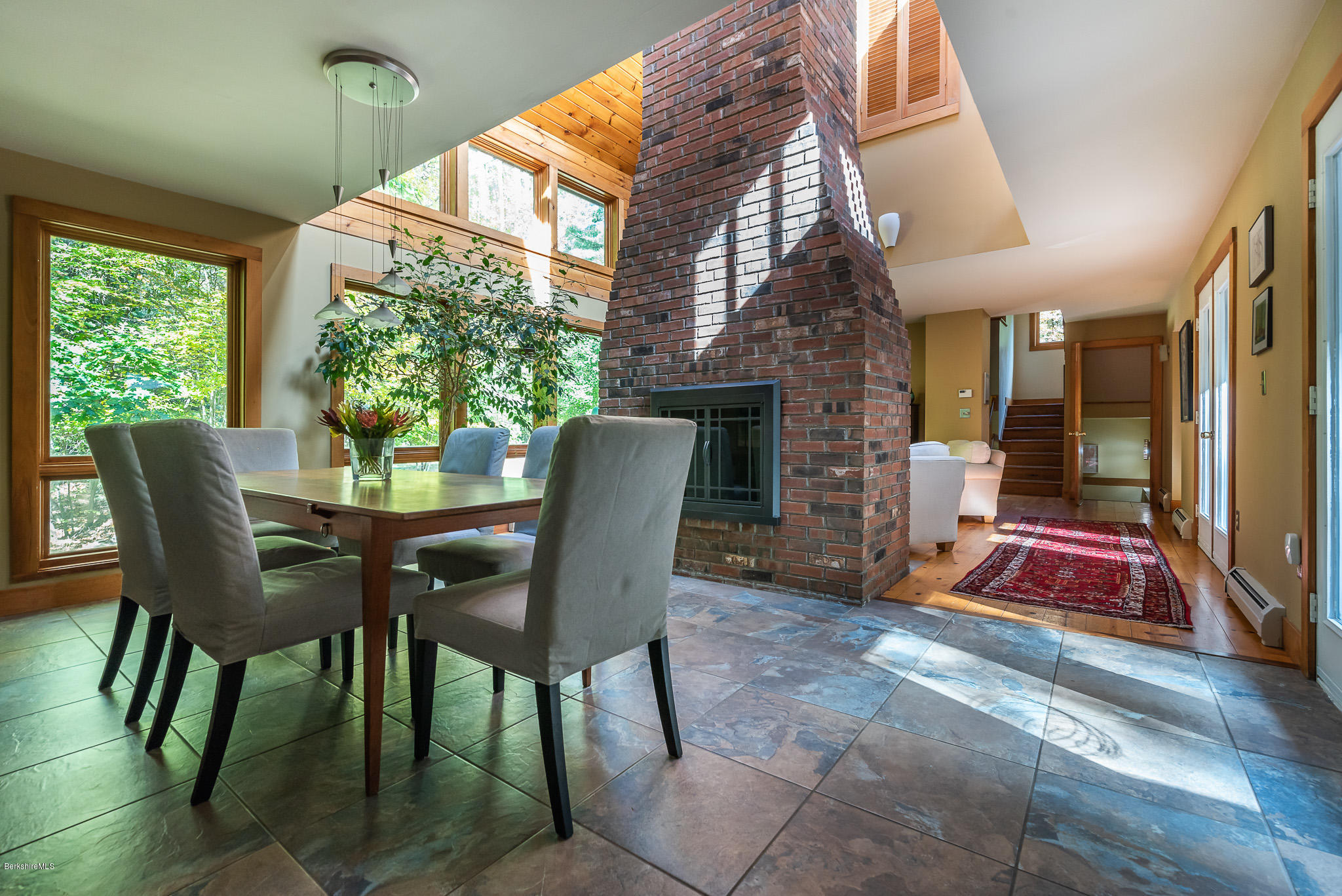 235 Long Pond Road Great Barrington, MA 01230 - Photo 18 of 43 Dining to Fireplace