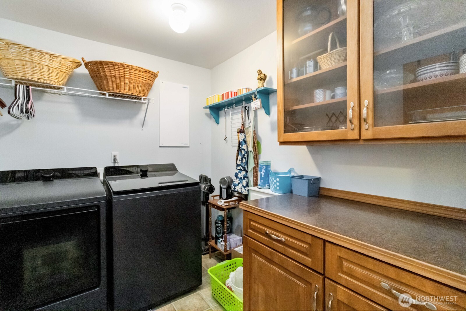 413 Haywire Road Winlock, WA 98596 - Photo 26 of 40 a kitchen with a stove and a microwave
