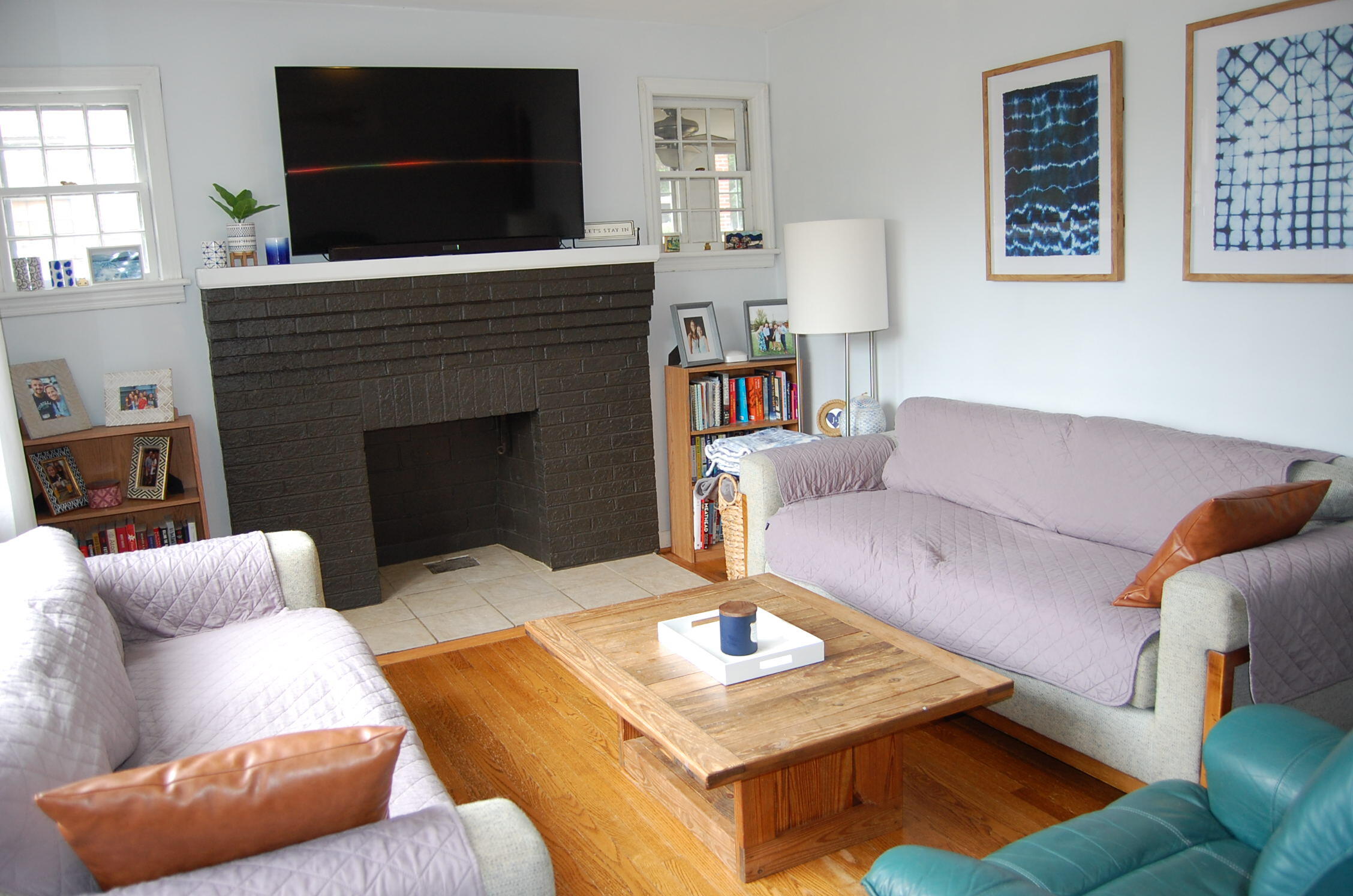 2707 Spring Road Southwest Roanoke, VA 24015 - Photo 2 of 23 a living room with furniture and a fireplace