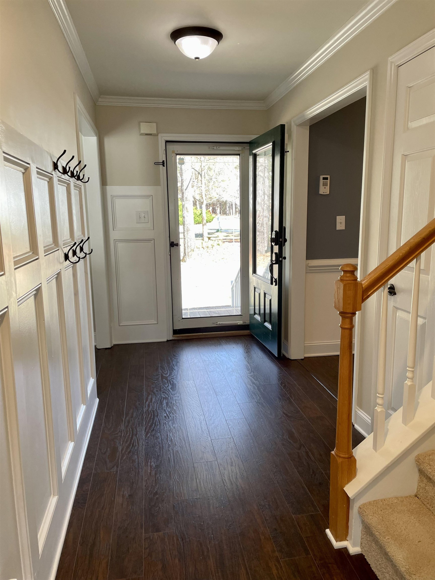 128 Deerview Drive Willow Spring, NC 27592 - Photo 6 of 34 wooden floor in an empty room with a window