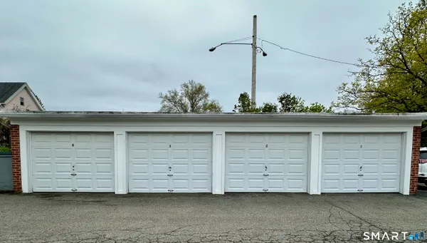 a view of a house with a garage