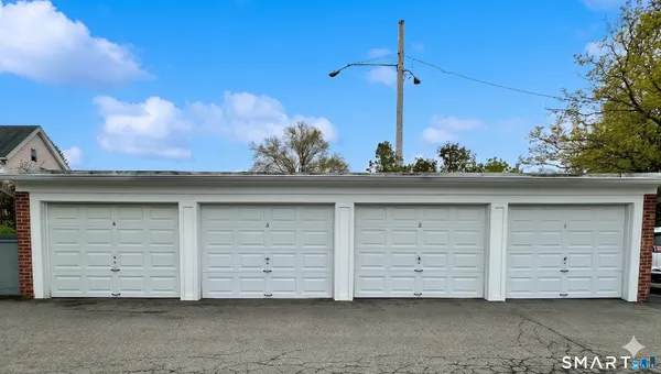 a view of a house with a garage