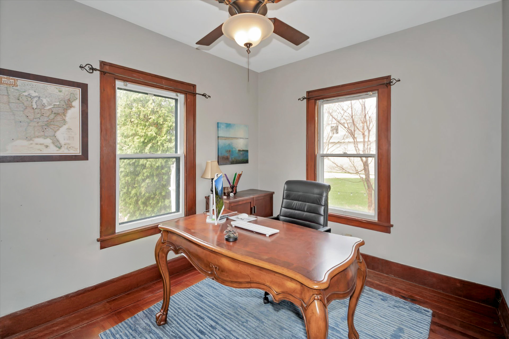 256 Center Road Frankfort, IL 60423 - Photo 14 of 26 a work room with furniture and a window