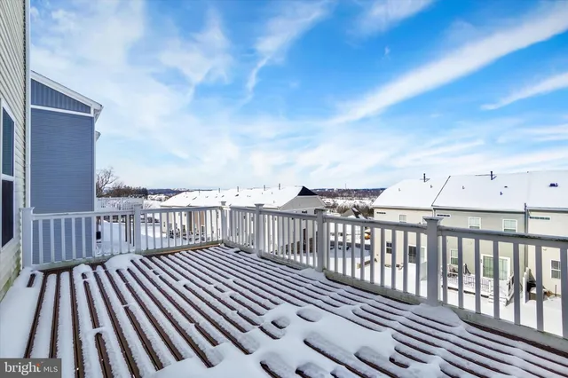 a view of a porch with furniture