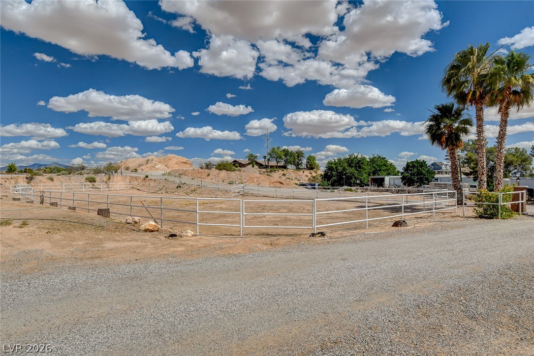 1950 Bowman Road Logandale, NV 89021 - Photo 25 of 98 A spacious, fenced equestrian area awaits your horses in this desert landscape.