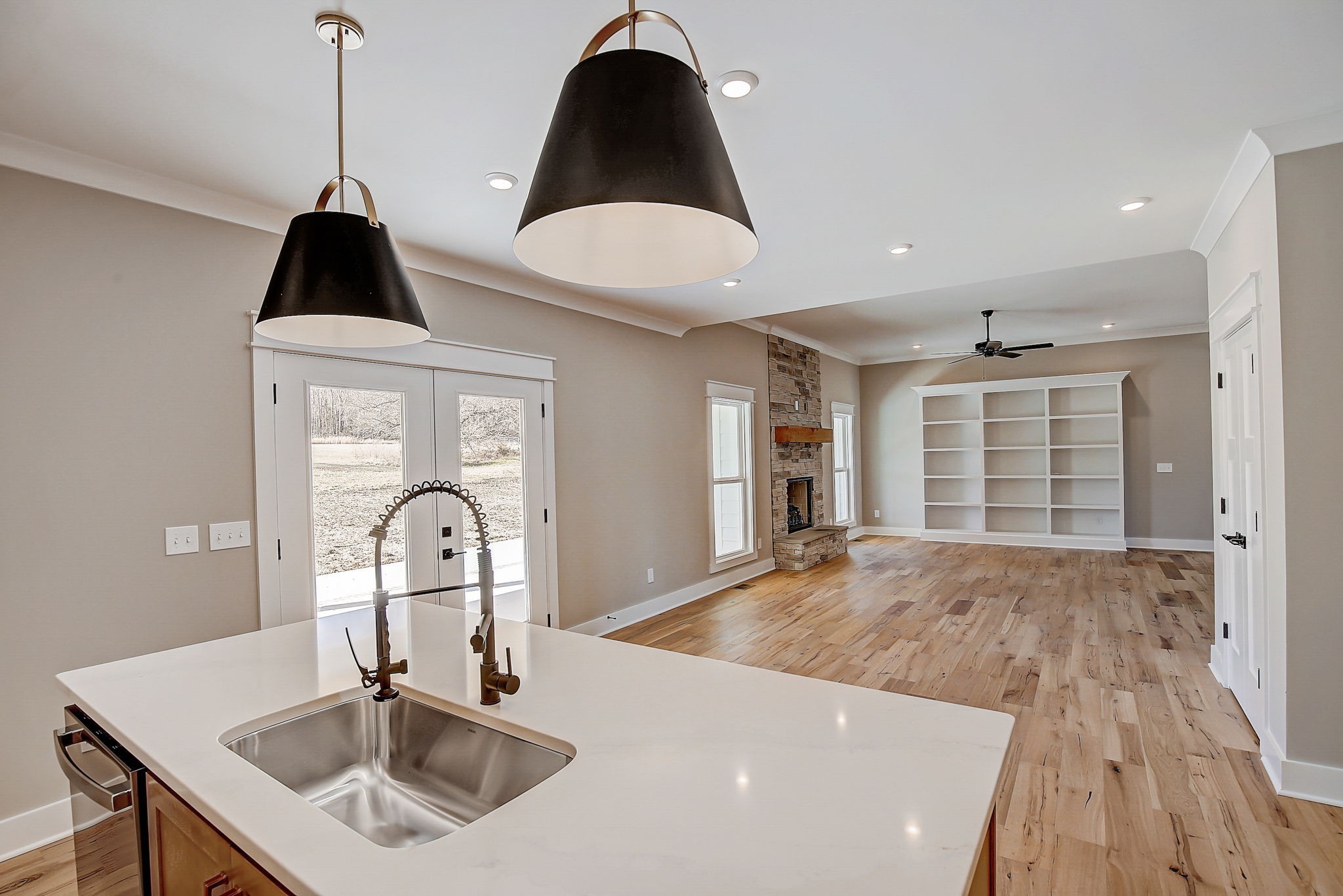 7311 North Milton Road Milton, TN 37118 - Photo 19 of 54 a view of a kitchen with a sink and wooden floor