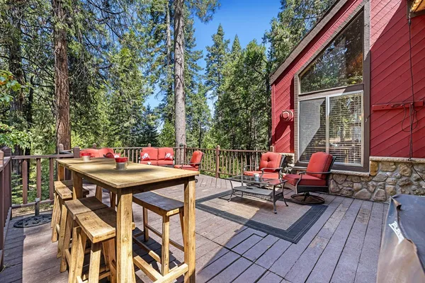 a outdoor view with sitting space and garden