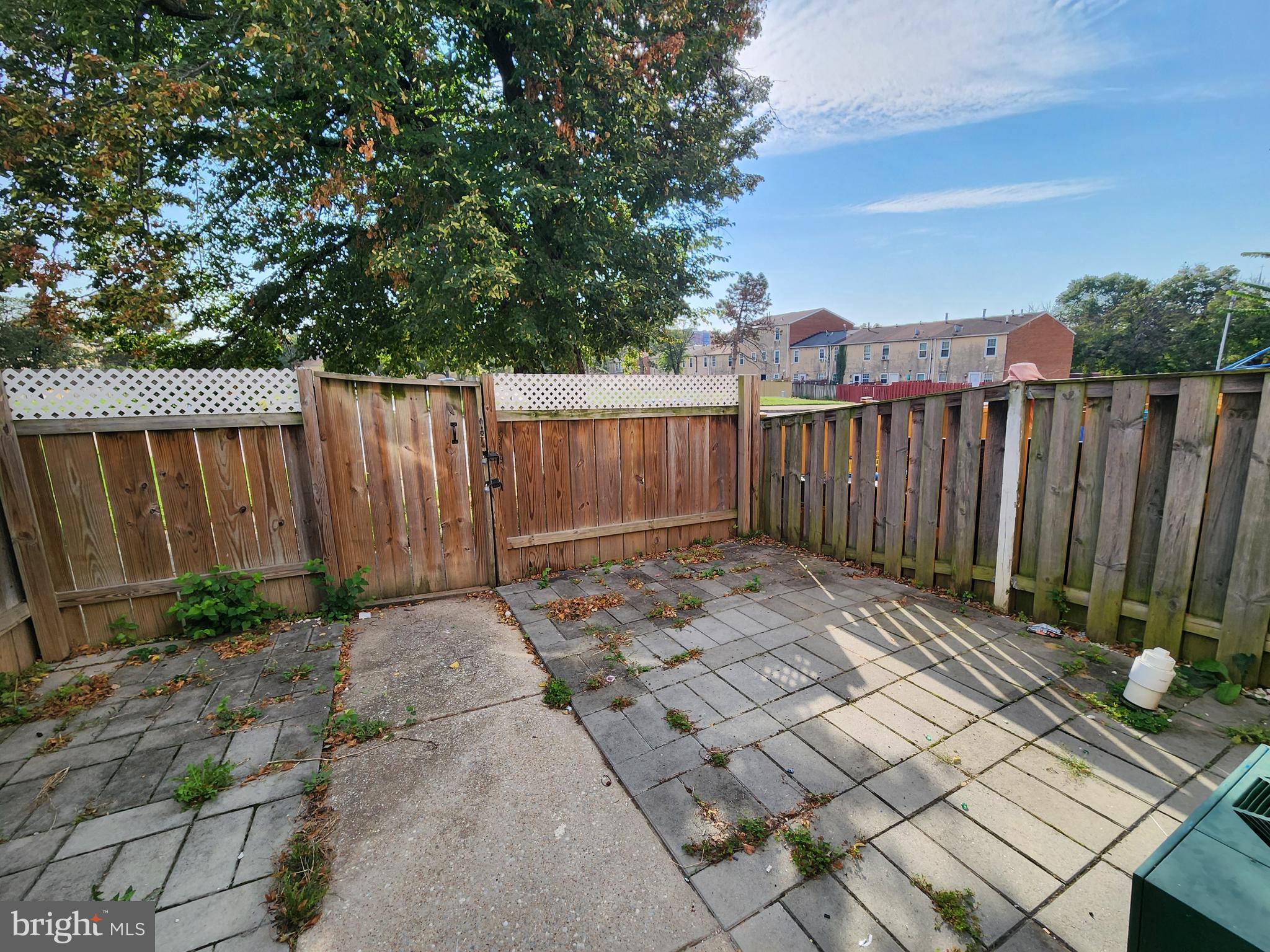 819 Aisquith Street Baltimore, MD 21202 - Photo 20 of 24 a backyard of a house with lots of green space